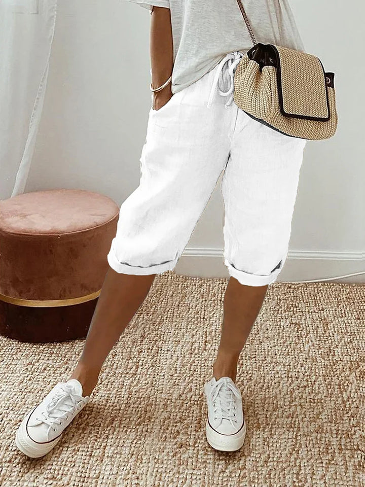 Sutton | Women's High-Waist Summer Shorts Casual