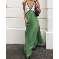 Virelle | Women's Contrast Maxi Dress Bold