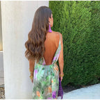 Marlowe | Women's Elegant Open Back Maxi Dress