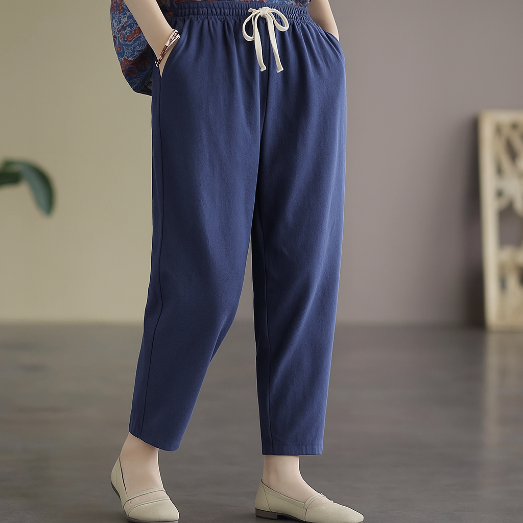 Ruby | Women’s Relaxed Chic Trousers Drawstring