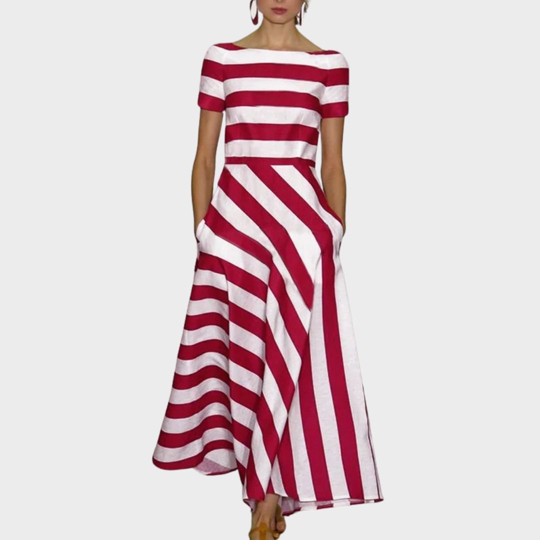 Delora | Women’s Light Fluid Stripe Dress