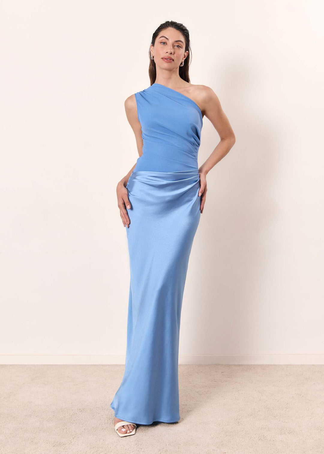 Sorelle | Women's One Shoulder Midi Dress Elegant