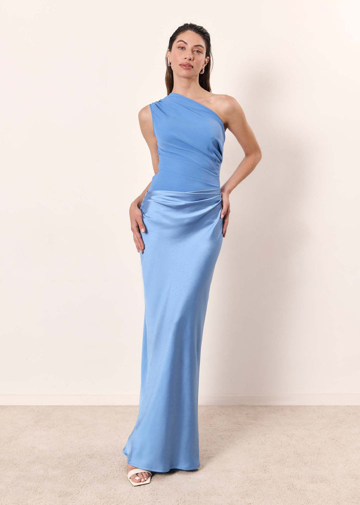Sorelle | Women's One Shoulder Midi Dress Elegant