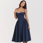 Wren | Women's Strappy Midi Dress Elegant