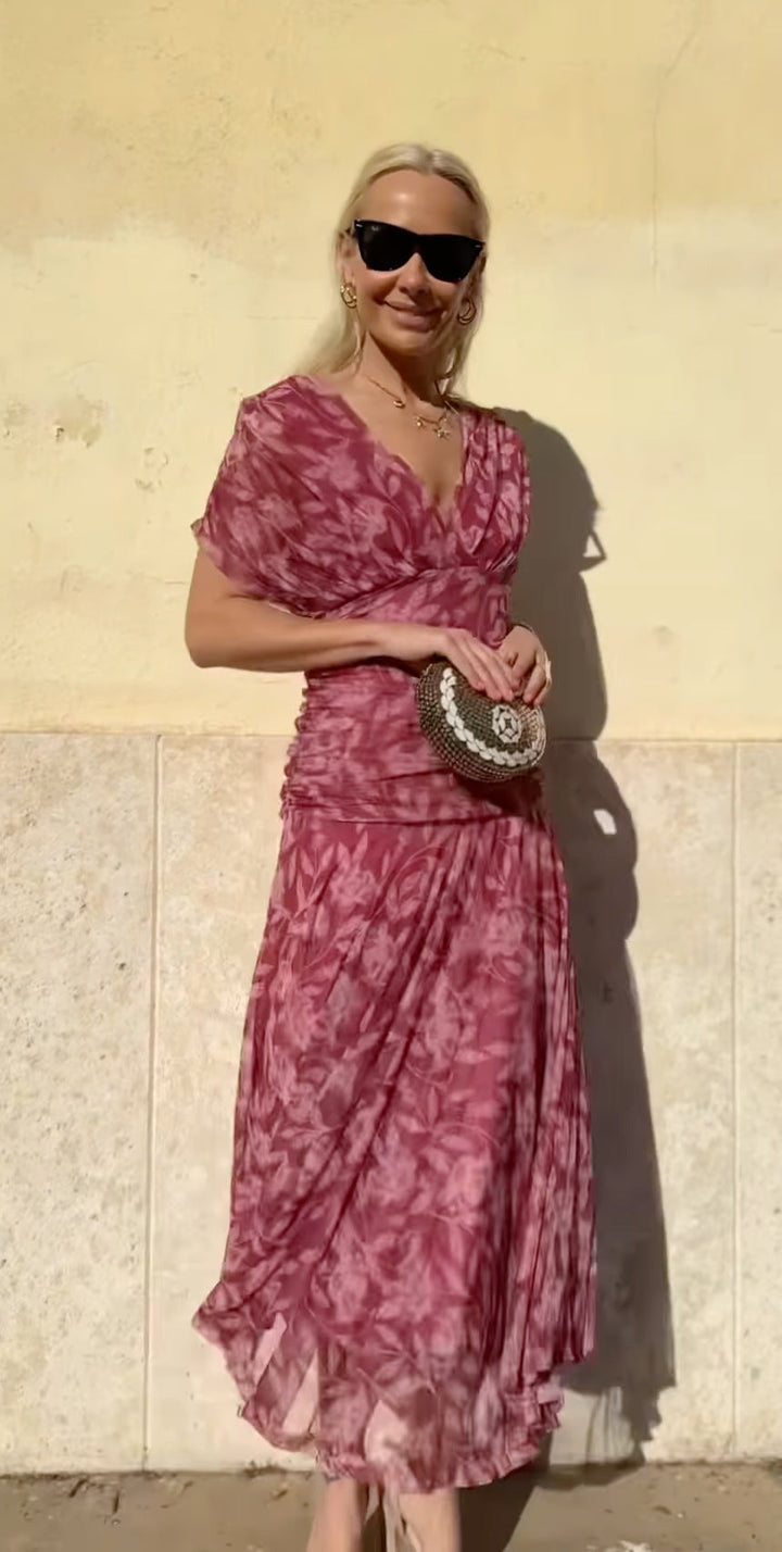 Lennox | Women’s Off-Shoulder Printed Maxi Dress