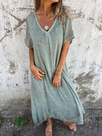 Thea | Women’s V-Neck Maxi Dress
