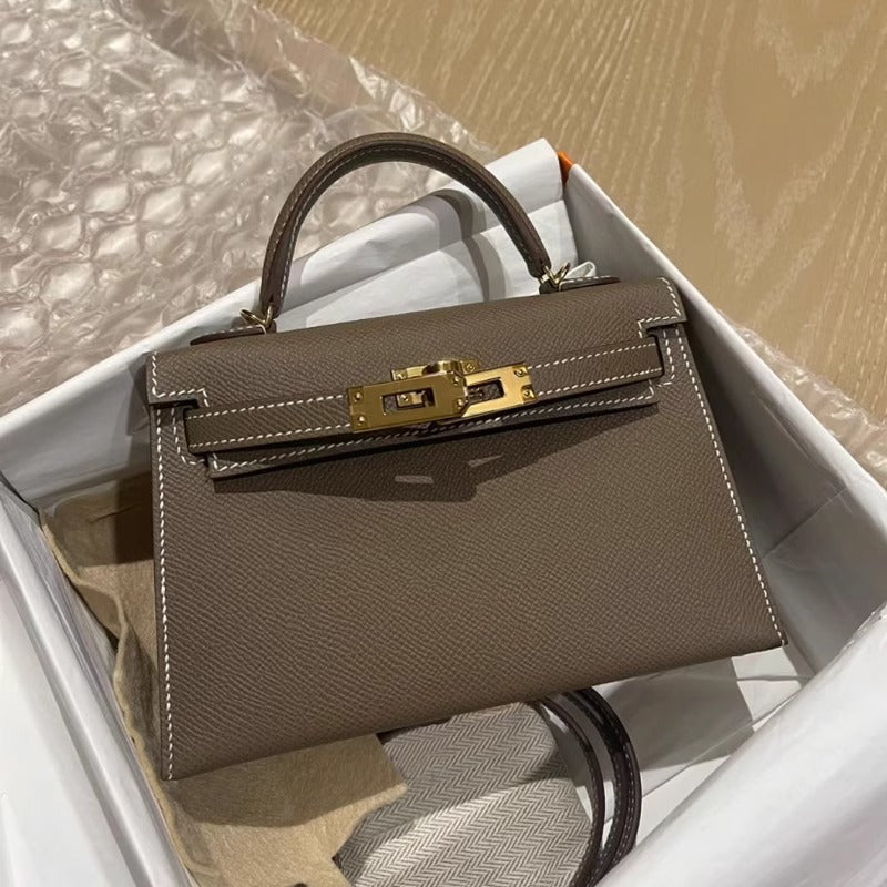 Arden | Women’s Structured Top Handle Handbag Gold Lock