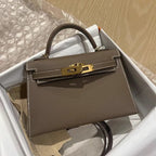 Arden | Women’s Structured Top Handle Handbag Gold Lock