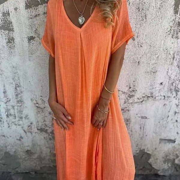 Thea | Women’s V-Neck Maxi Dress