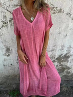Thea | Women’s V-Neck Maxi Dress