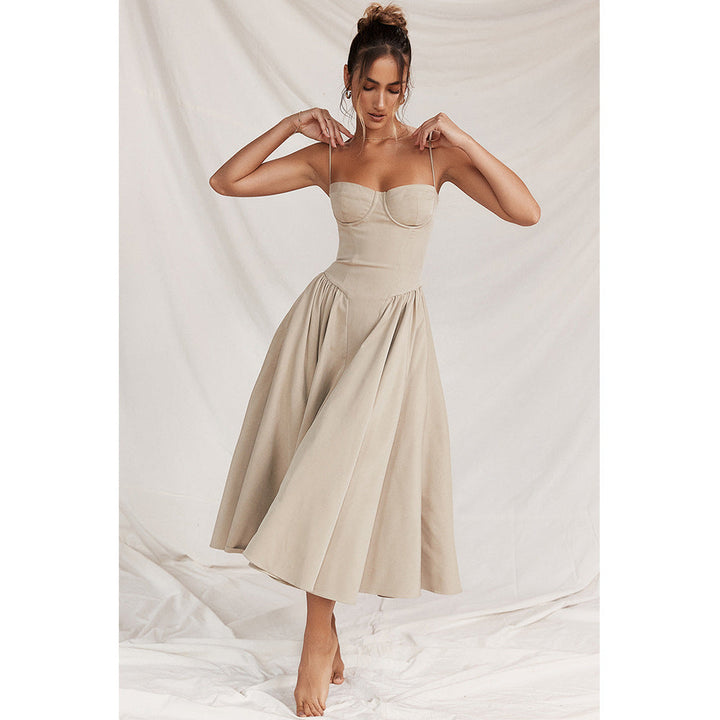 Wren | Women's Strappy Midi Dress Elegant