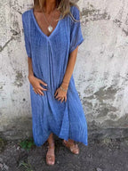 Thea | Women’s V-Neck Maxi Dress