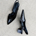 Jolene | Women's Pointed Slingback Block Heels