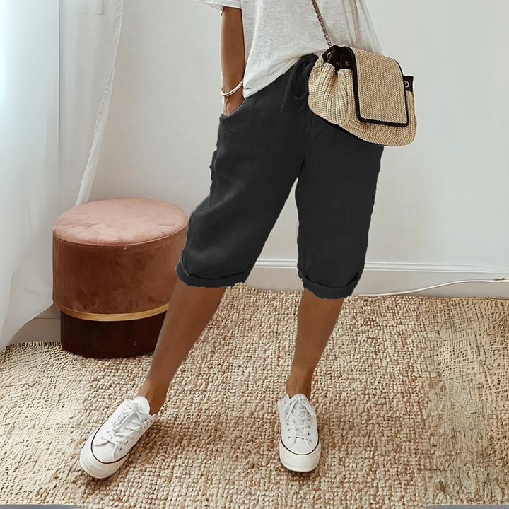 Sutton | Women's High-Waist Summer Shorts Casual