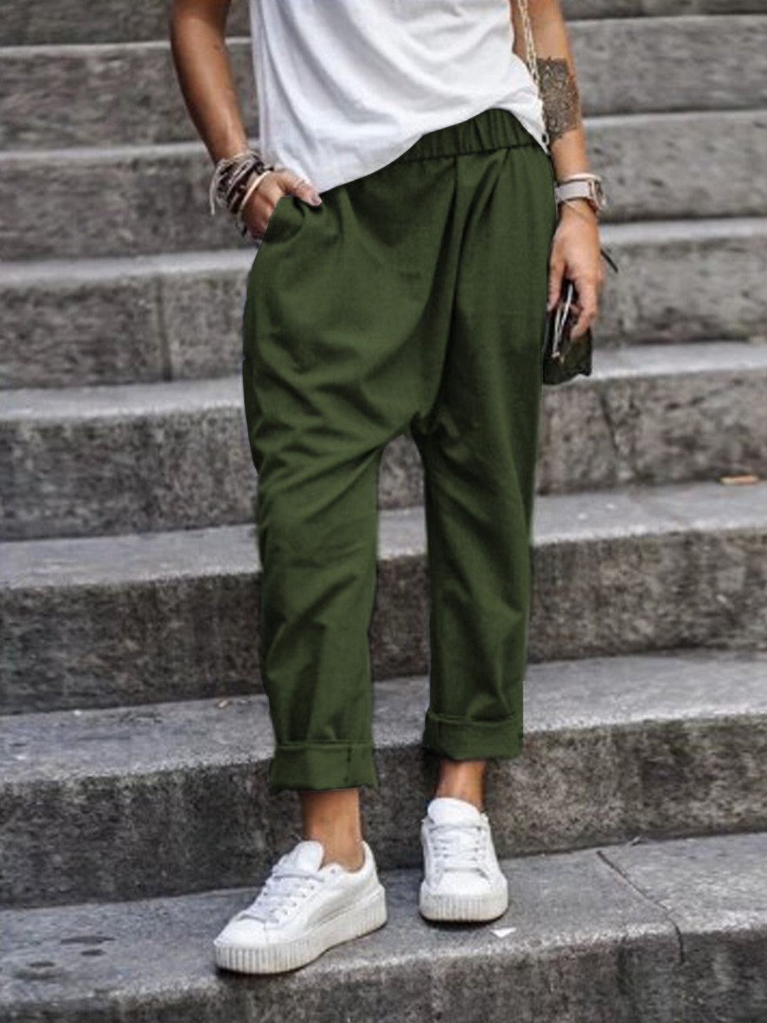 Astra | Women’s Elastic Waist Comfort Fit Trousers