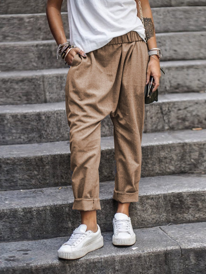 Astra | Women’s Elastic Waist Comfort Fit Trousers