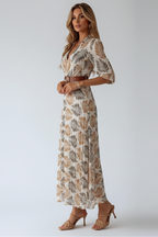 Marlowe | Women's Floral Belted Maxi Dress