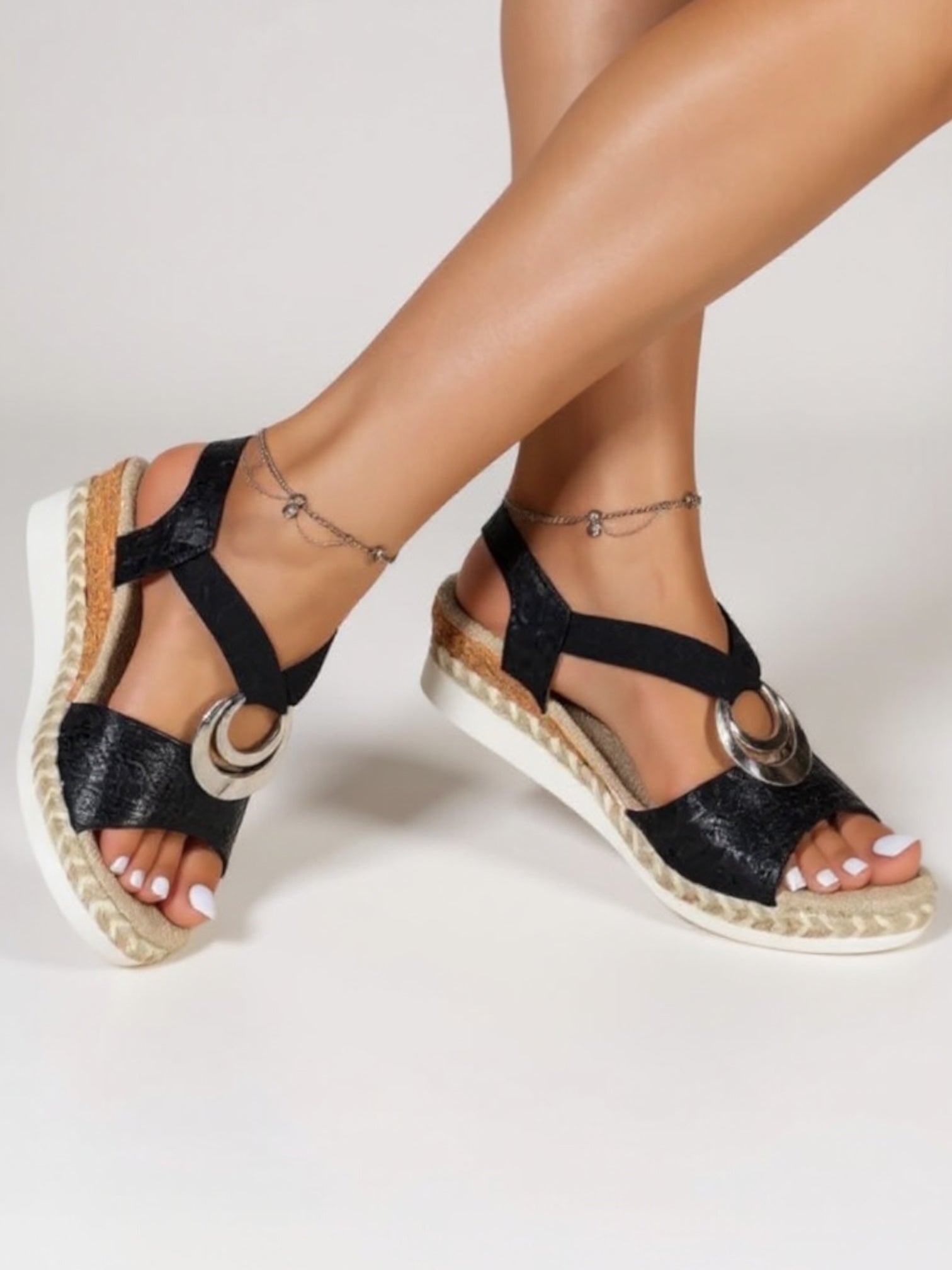 Priya | Women's Woven Espadrille Sandals Chic