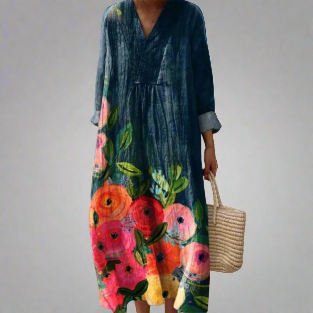Gloria | Women's Floral Print Midi Dress