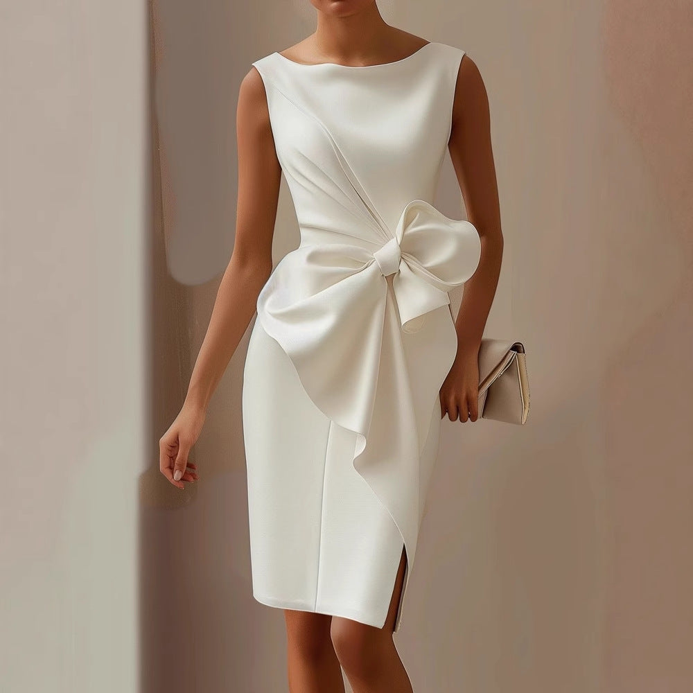 Seraph | Women’s Midi Mother Of Bride Dress Bow