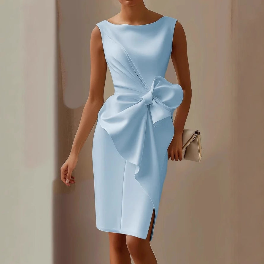 Seraph | Women’s Midi Mother Of Bride Dress Bow