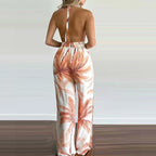 Remi | Women's Casual Backless Wide Leg Jumpsuit