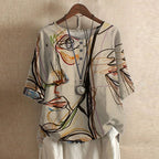 Mette | Women's Vintage Floral Print Blouse
