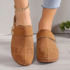 Elowyn | Women's Buckle Strap Slip-On Clogs Casual