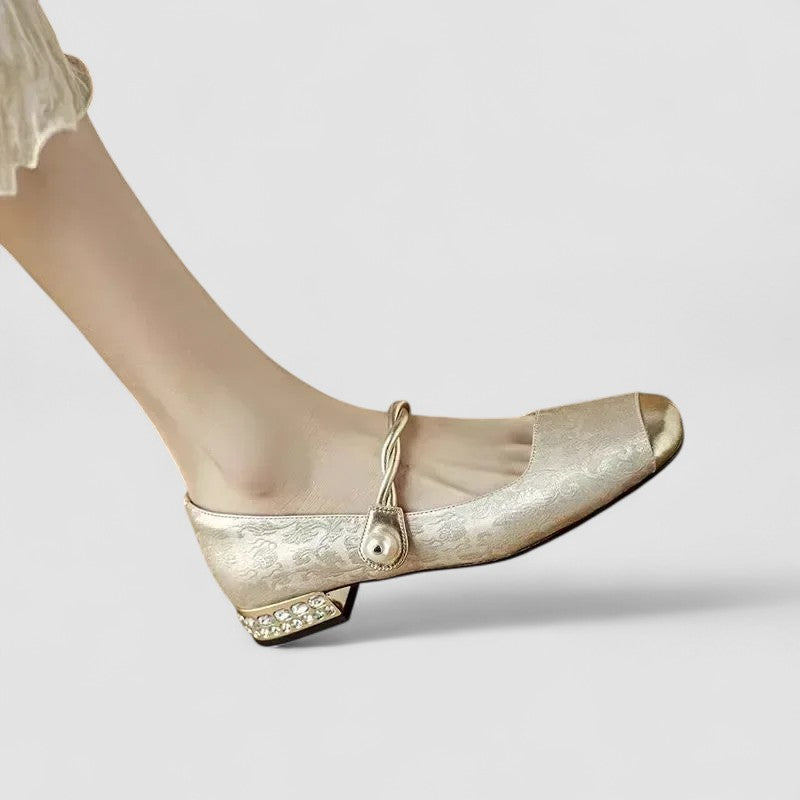 Sienna | Women's Elegant Low Heel Mary Jane Flats Chic