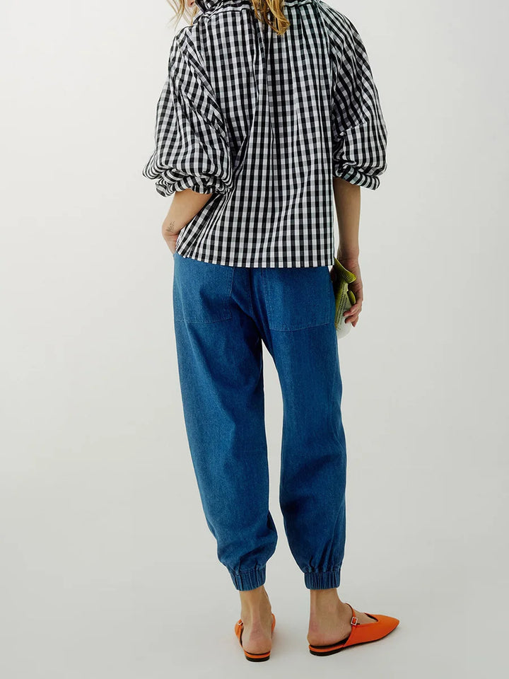 Elara | Women’s Ruffle Collar Bow Tie Blouse