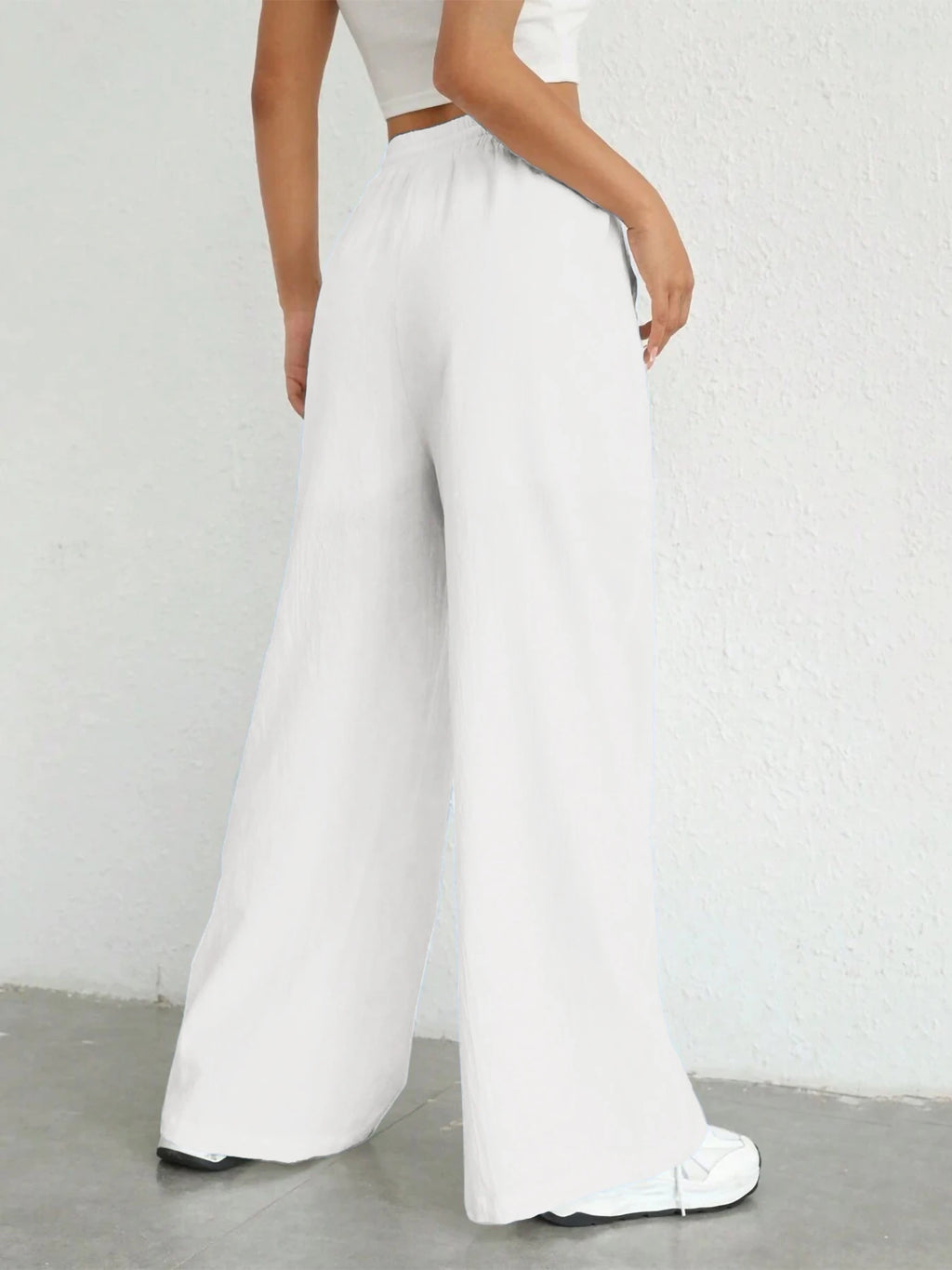 Remi | Women's Oversized High Waist Straight Trousers