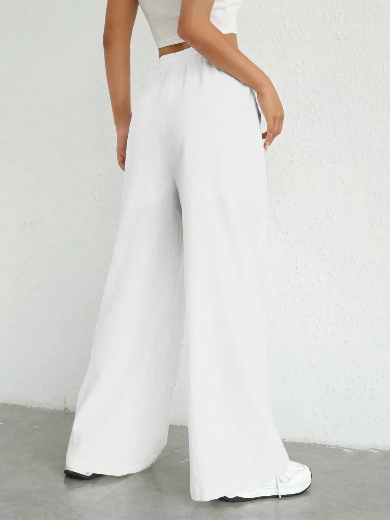 Remi | Women's Oversized High Waist Straight Trousers