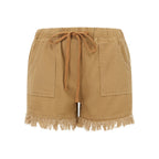 Afton | Women's Frayed Hem Denim Shorts