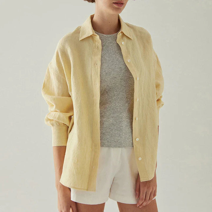 Luna | Women’s Longline Oversized Button Blouse