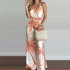 Remi | Women's Casual Backless Wide Leg Jumpsuit