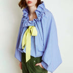 Marlowe | Women's Puffed Sleeve Cotton Blouse Layering Essential