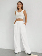 Remi | Women's Oversized High Waist Straight Trousers