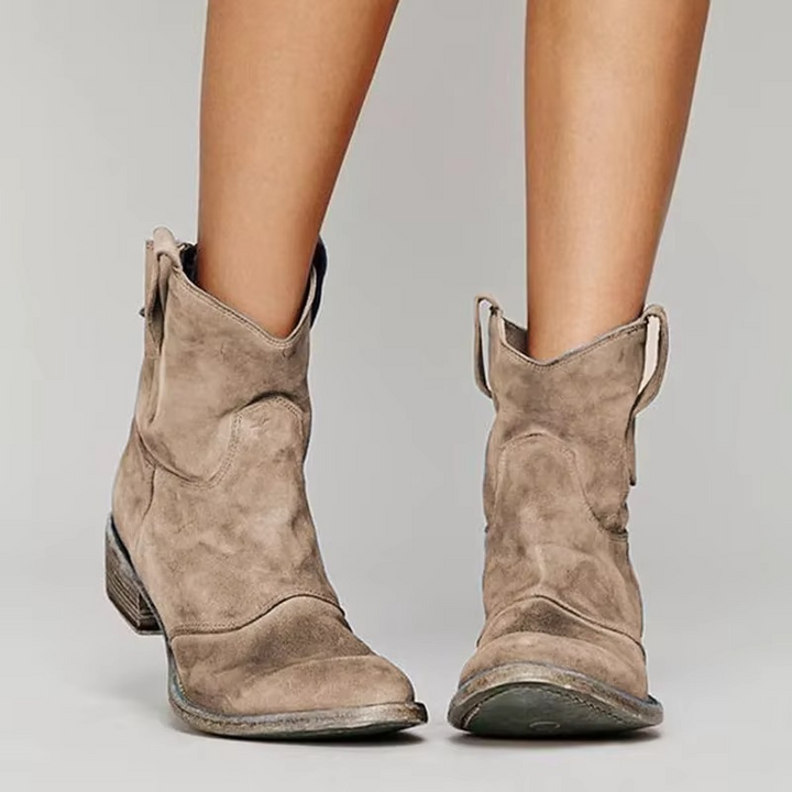 Aria | Women's Vintage Western Ankle Boots Casual