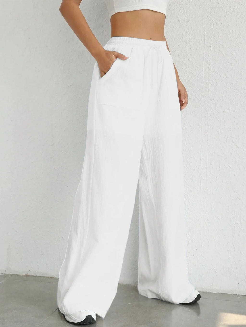 Remi | Women's Oversized High Waist Straight Trousers