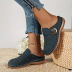 Elowyn | Women's Buckle Strap Slip-On Clogs Casual