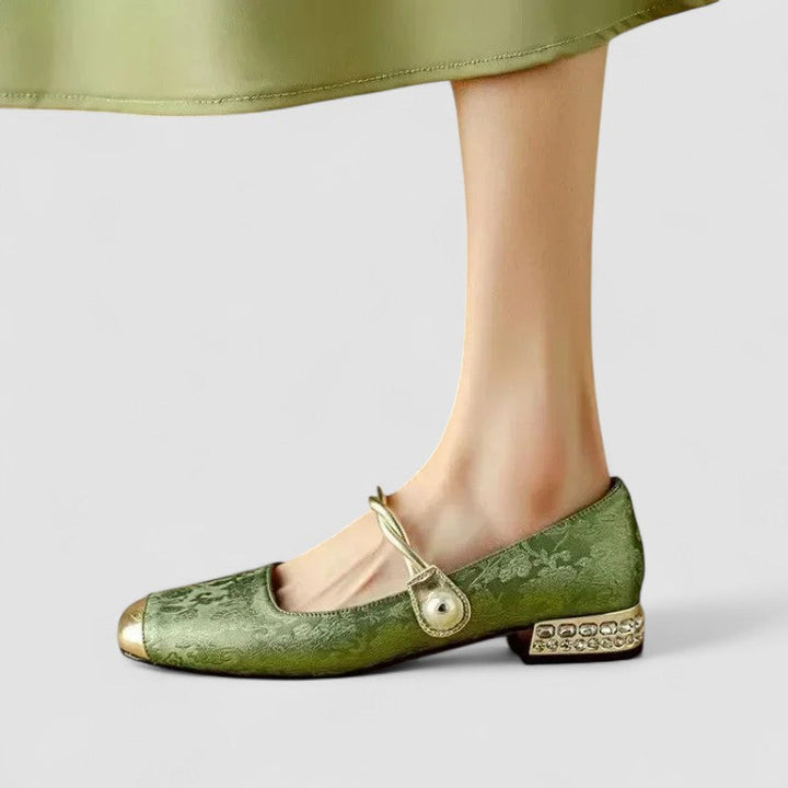 Sienna | Women's Elegant Low Heel Mary Jane Flats Chic