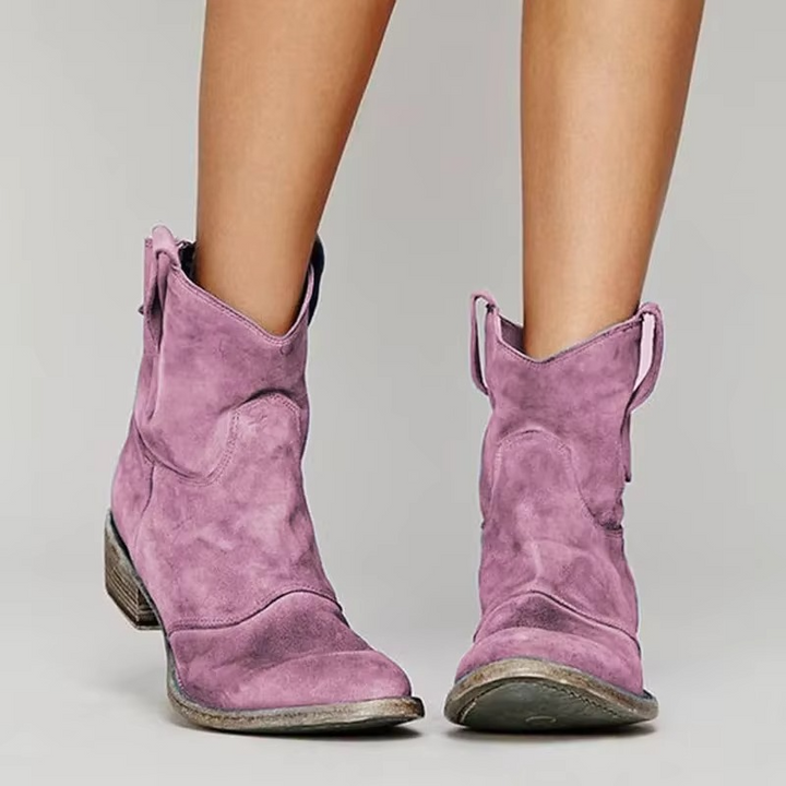 Aria | Women's Vintage Western Ankle Boots Casual
