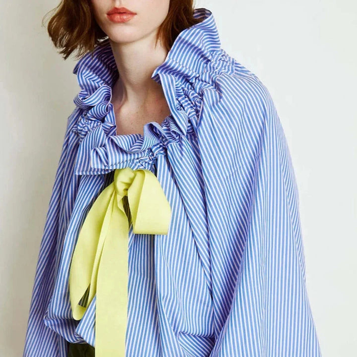 Marlowe | Women's Puffed Sleeve Cotton Blouse Layering Essential
