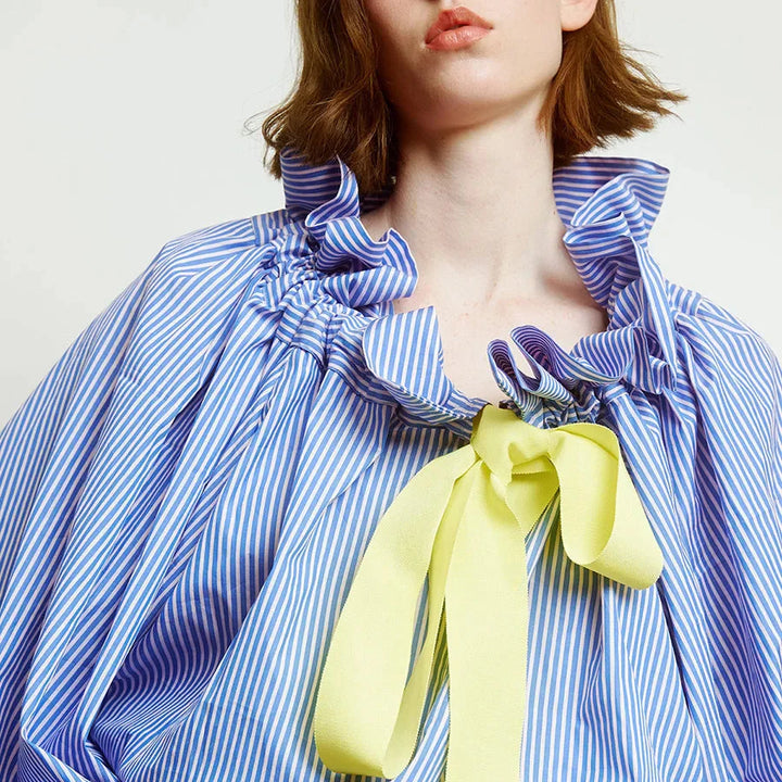 Marlowe | Women's Puffed Sleeve Cotton Blouse Layering Essential