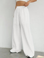 Remi | Women's Oversized High Waist Straight Trousers