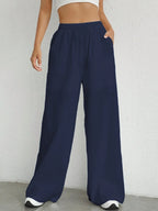 Remi | Women's Oversized High Waist Straight Trousers