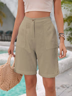 Mette | Women's Casual Straight Bermuda Shorts