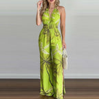 Remi | Women's Casual Backless Wide Leg Jumpsuit