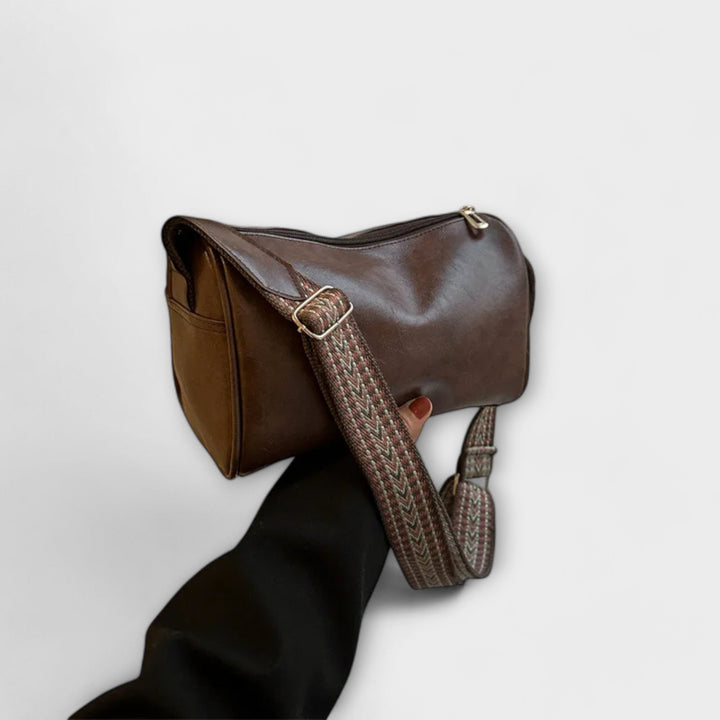 Wren | Women's Brown Leather Sling Bag