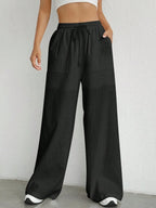 Remi | Women's Oversized High Waist Straight Trousers